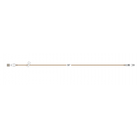 Item# LS565 LightSafe® MiniBore Extension Set, female luer-lock, slide clamp, male luer-lock 50/CS