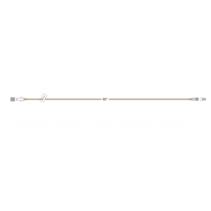 Item# LS565 LightSafe® MiniBore Extension Set, female luer-lock, slide clamp, male luer-lock 50/CS