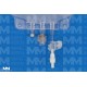 3000 ml EVA Legless Bag – Female Screw Connector, 50/CS